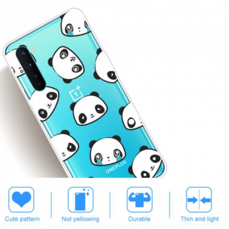 Cover OnePlus Nord Panda Sentimentali