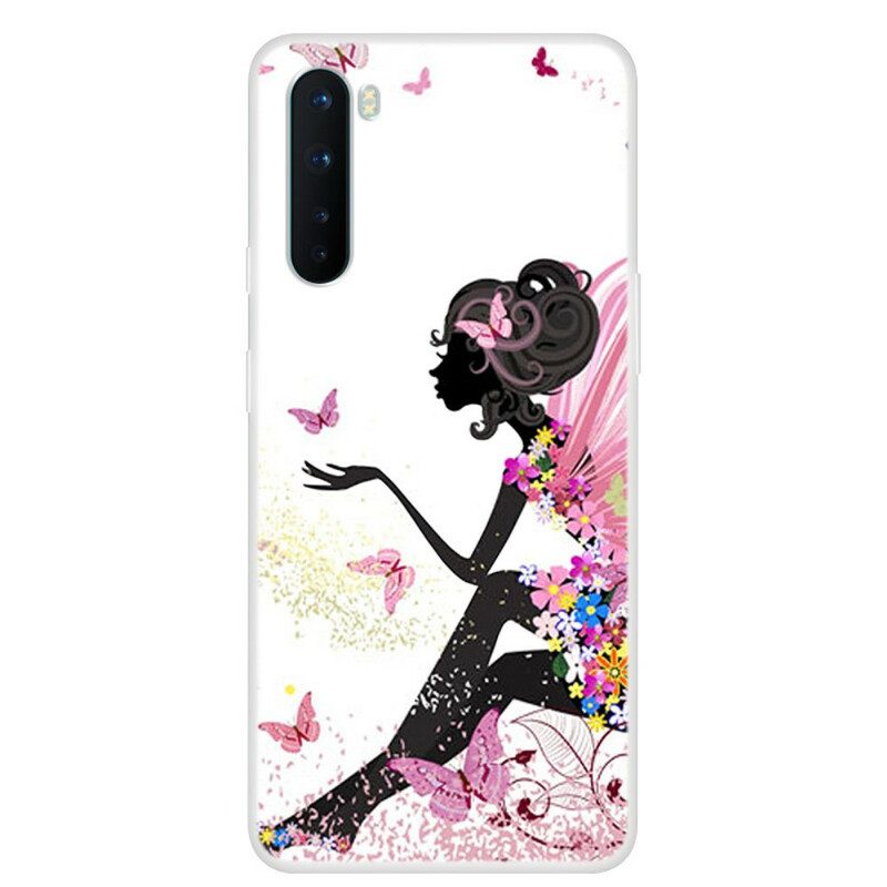 Cover OnePlus Nord Signora Farfalla