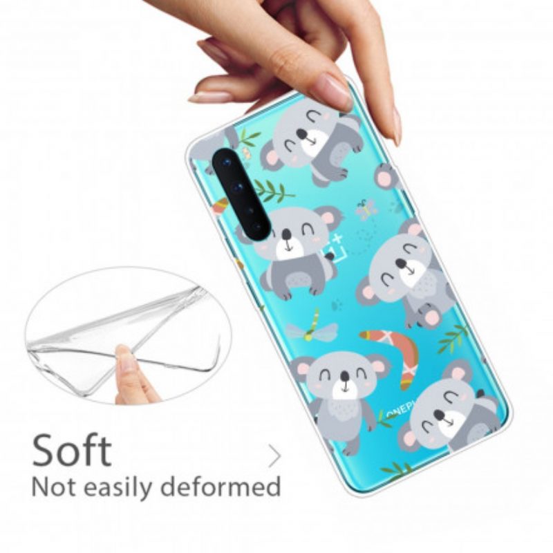 Cover OnePlus Nord Simpatici Koala Grigi