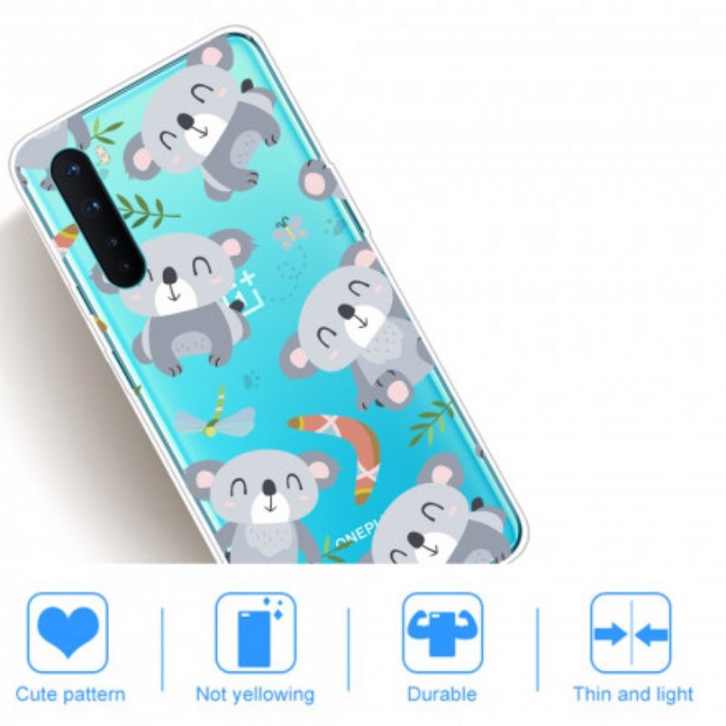 Cover OnePlus Nord Simpatici Koala Grigi