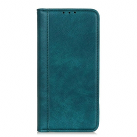 Folio Cover OnePlus Nord Custodia in pelle Crosta Di Cuoio Litchi