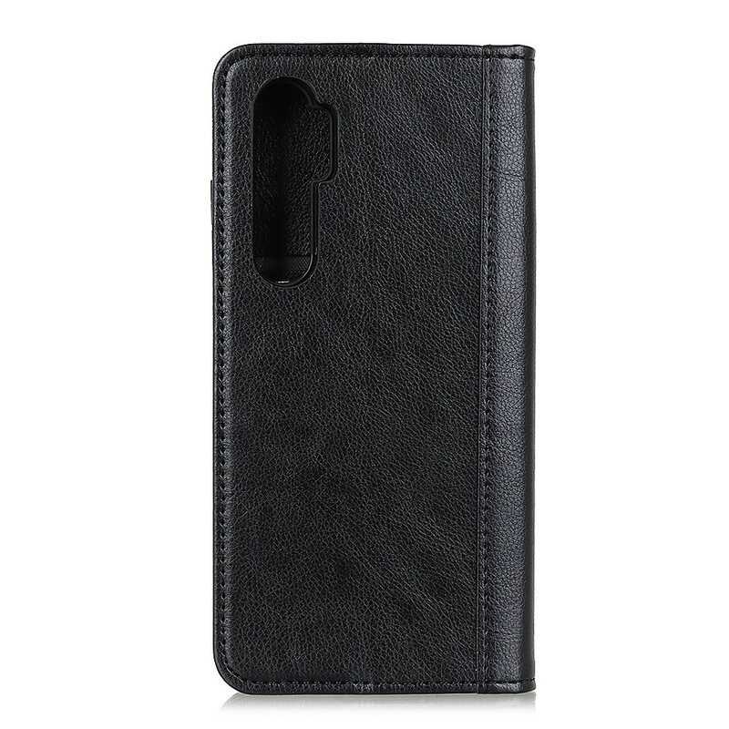 Folio Cover OnePlus Nord Custodia in pelle Crosta Di Cuoio Litchi