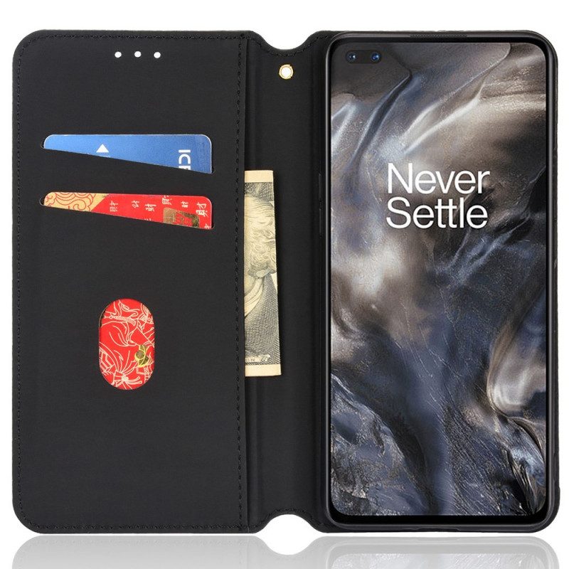 Folio Cover OnePlus Nord Custodia in pelle Effetto Pelle Diamante