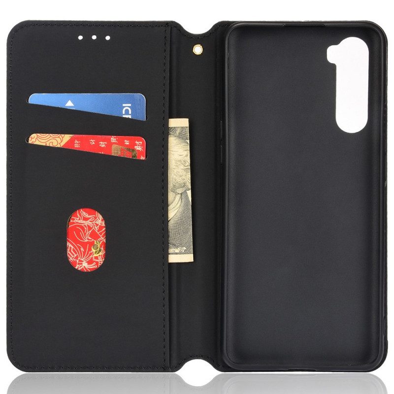 Folio Cover OnePlus Nord Custodia in pelle Effetto Pelle Diamante