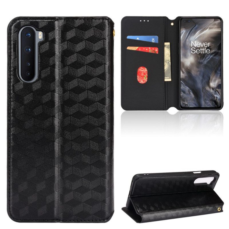 Folio Cover OnePlus Nord Custodia in pelle Effetto Pelle Diamante