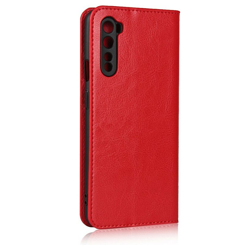 Folio Cover OnePlus Nord Custodia in pelle Pelle Vera