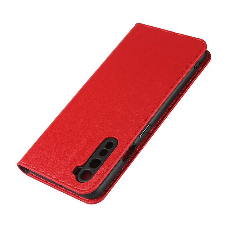 Folio Cover OnePlus Nord Custodia in pelle Pelle Vera