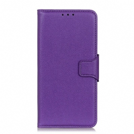 Folio Cover OnePlus Nord Stile In Pelle Litchi