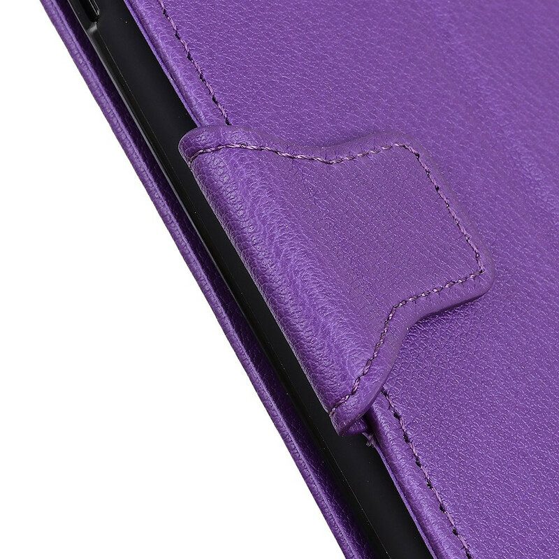 Folio Cover OnePlus Nord Stile In Pelle Litchi