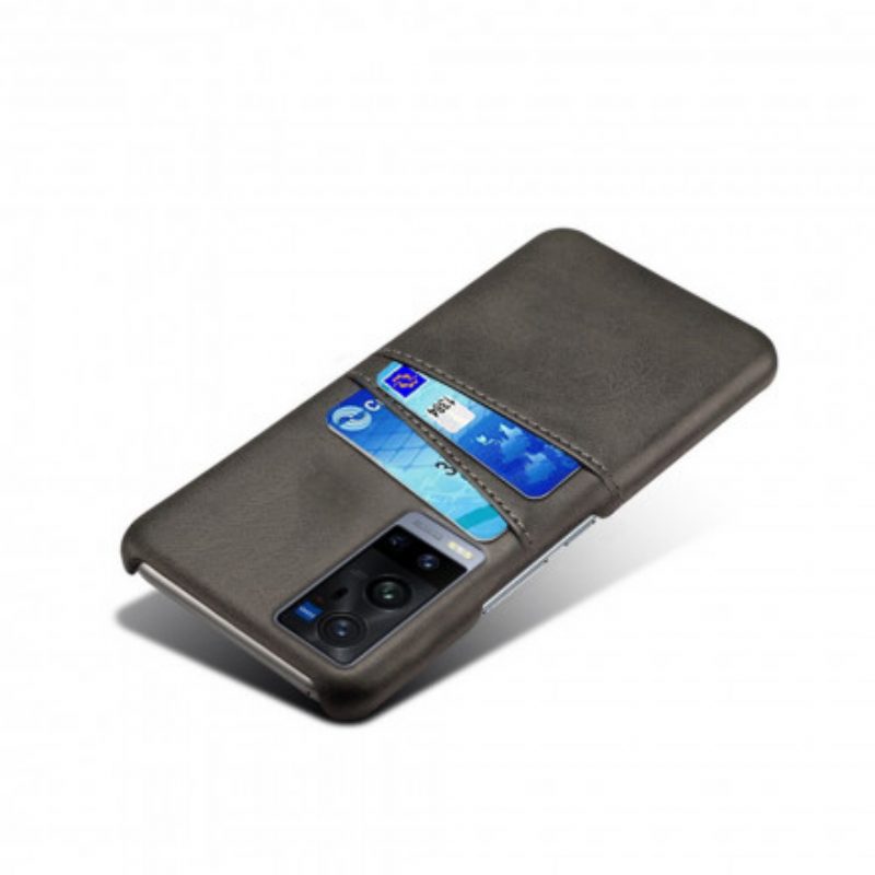 Cover Vivo X60 Pro Plus Portacarte Doppio Ksq