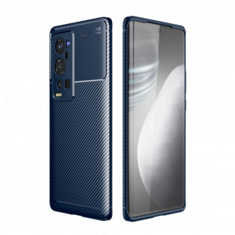 Cover Vivo X60 Pro Plus Struttura Flessibile In Fibra Di Carbonio