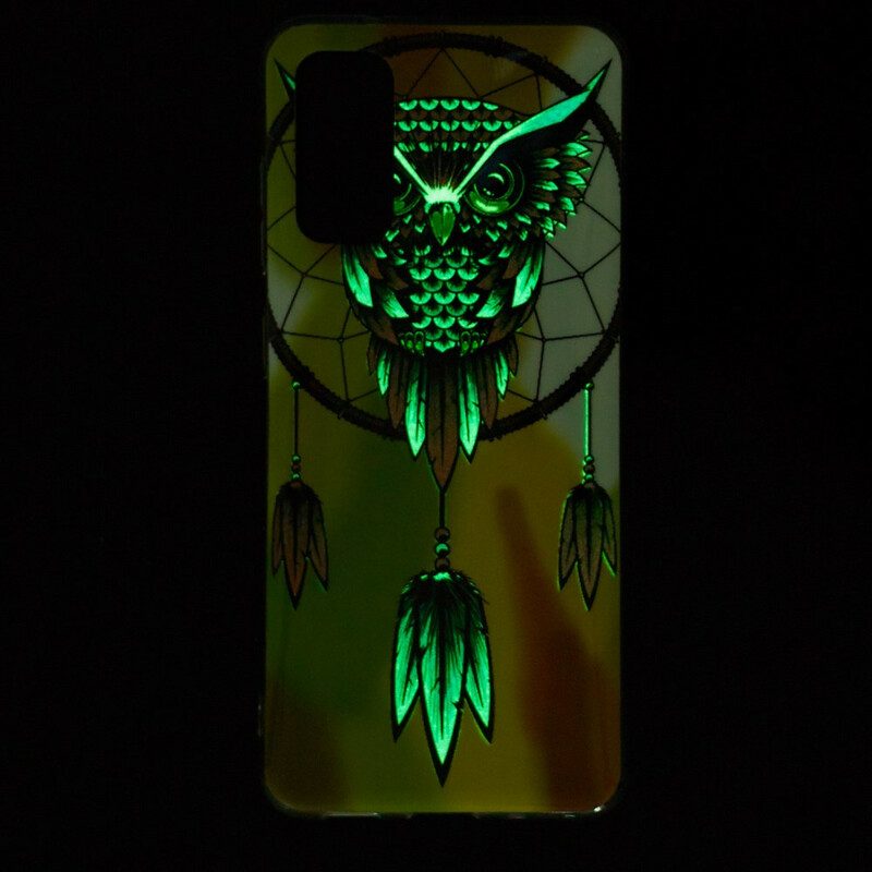 Cover Samsung Galaxy S20 Acchiappasogni Gufo Fluorescente