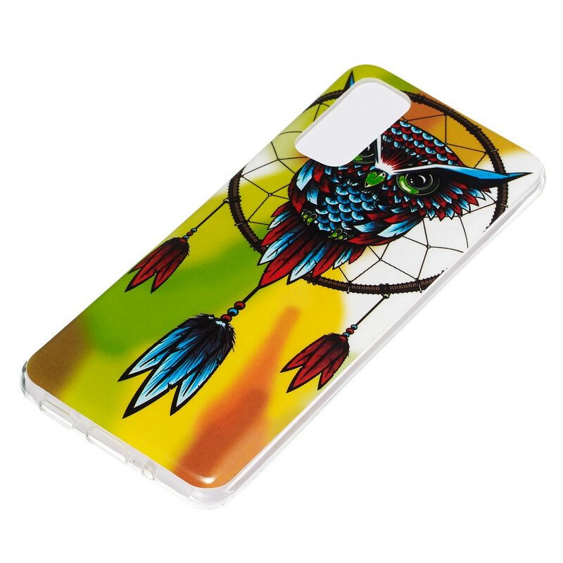 Cover Samsung Galaxy S20 Acchiappasogni Gufo Fluorescente