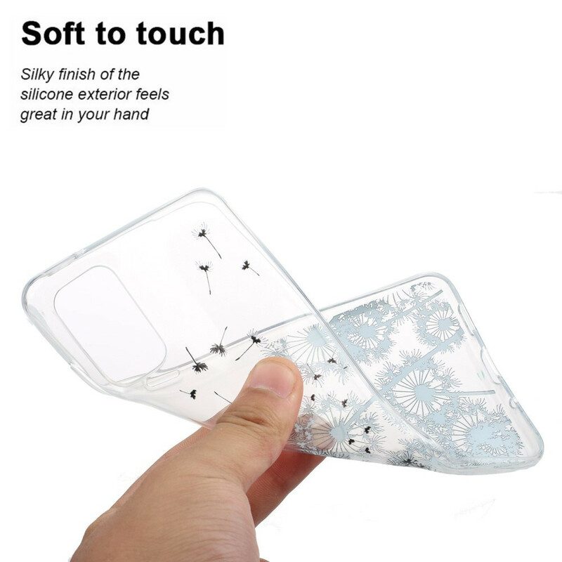 Cover Samsung Galaxy S20 Denti Di Leone Neri Senza Cuciture