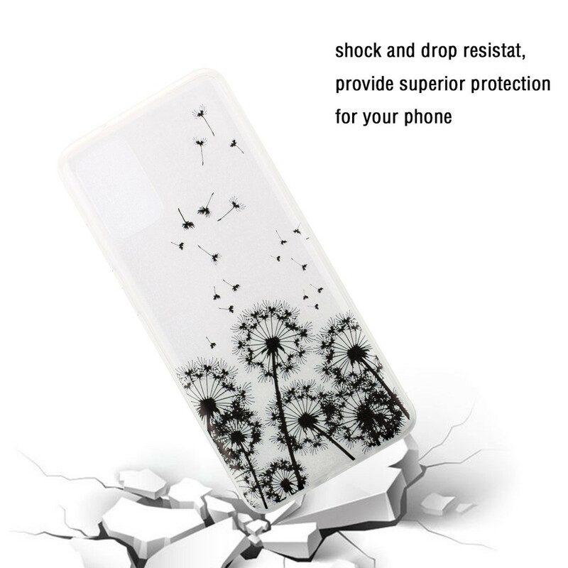 Cover Samsung Galaxy S20 Denti Di Leone Neri Senza Cuciture