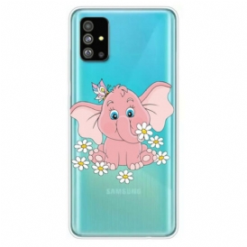 Cover Samsung Galaxy S20 Elefante Rosa Senza Cuciture