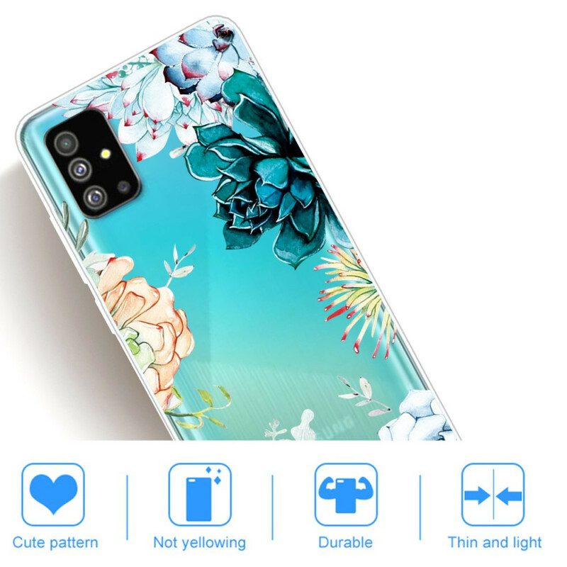 Cover Samsung Galaxy S20 Fiori Dell'acquerello Senza Soluzione Di Continuità