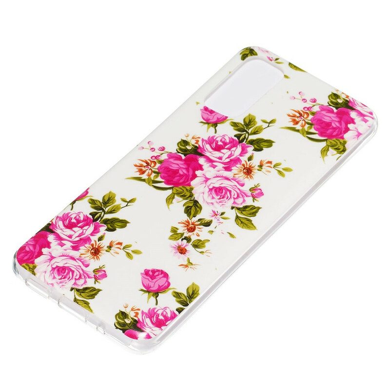 Cover Samsung Galaxy S20 Fiori Liberty Fluorescenti