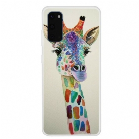 Cover Samsung Galaxy S20 Giraffa Colorata