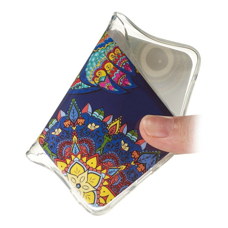 Cover Samsung Galaxy S20 Mandala Gufo Fluorescente