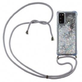 Cover Samsung Galaxy S20 Paillettes Con Coulisse