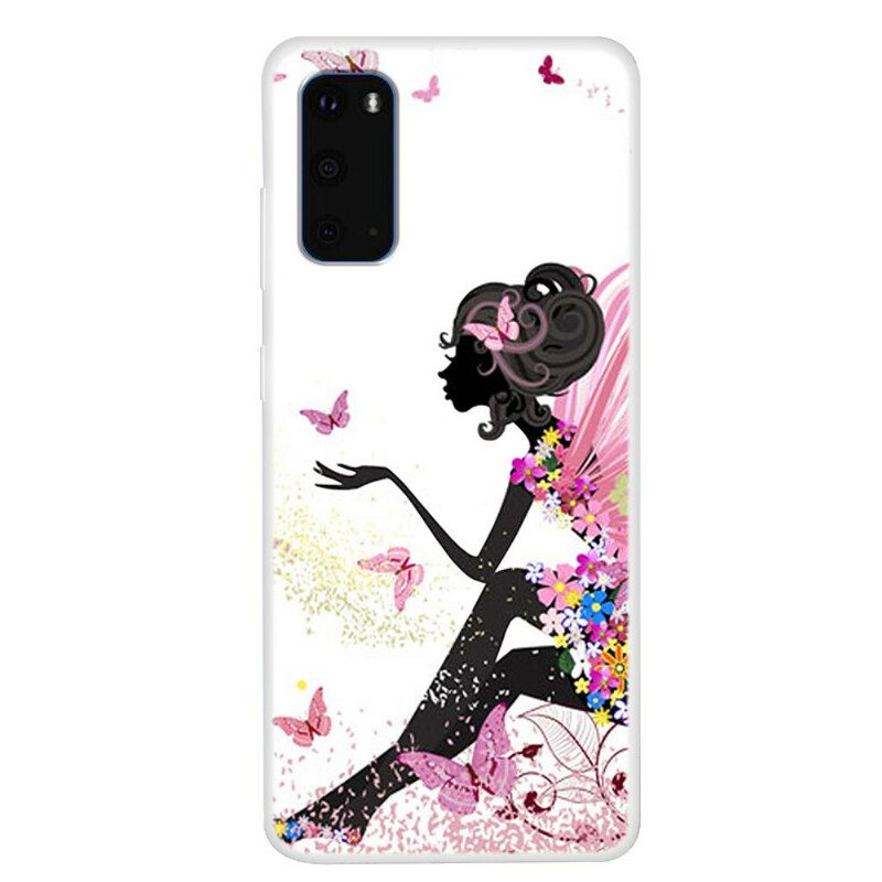 Cover Samsung Galaxy S20 Signora Farfalla