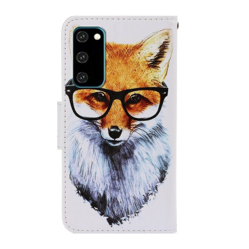 Custodia in pelle Samsung Galaxy S20 Brainy Fox Con Cinturino