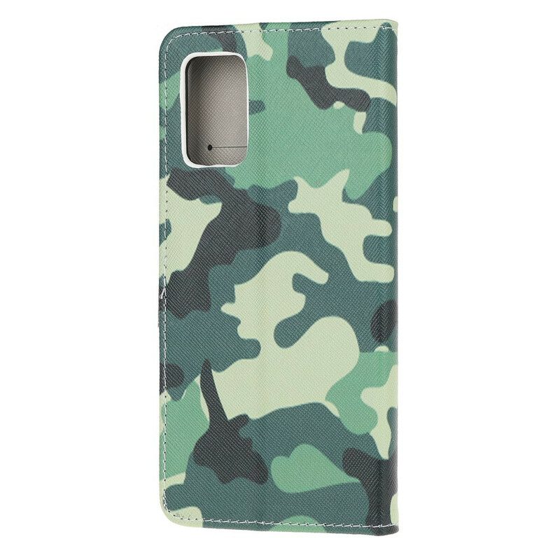 Custodia in pelle Samsung Galaxy S20 Camuffamento Militare