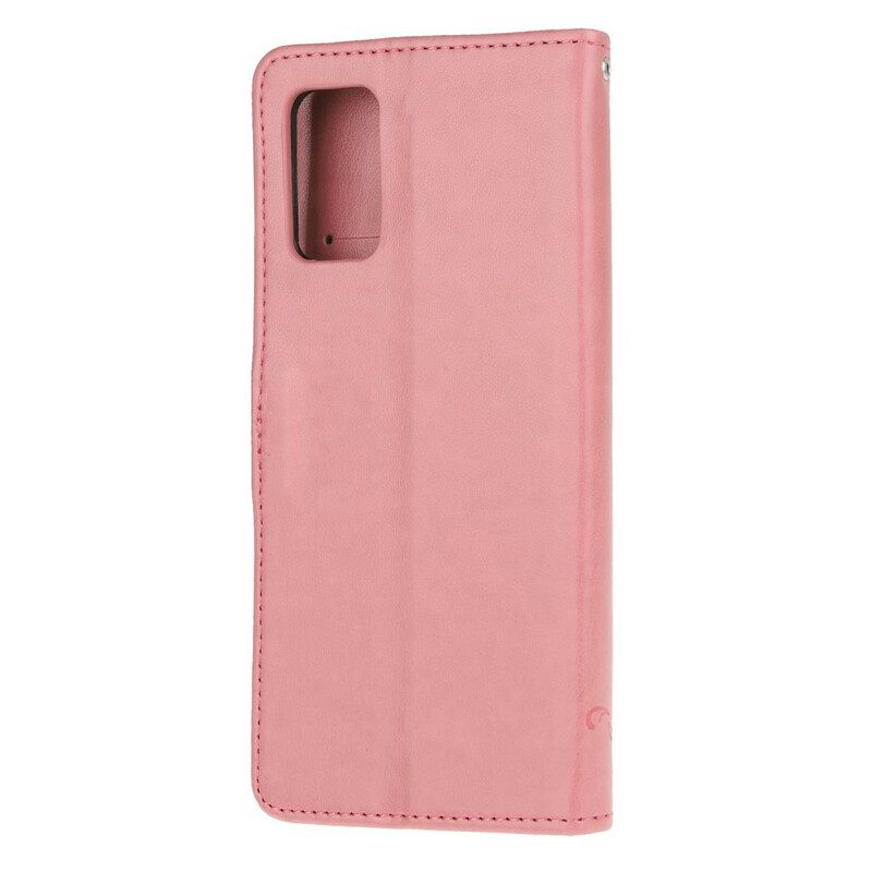 Custodia in pelle Samsung Galaxy S20 Farfalle Incantate