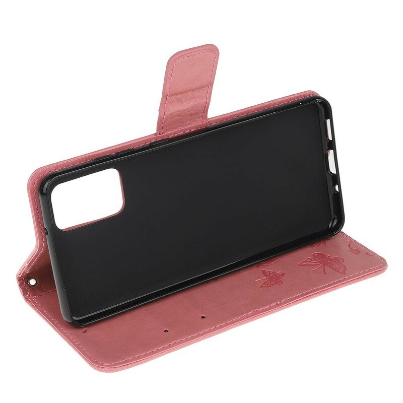 Custodia in pelle Samsung Galaxy S20 Farfalle Incantate