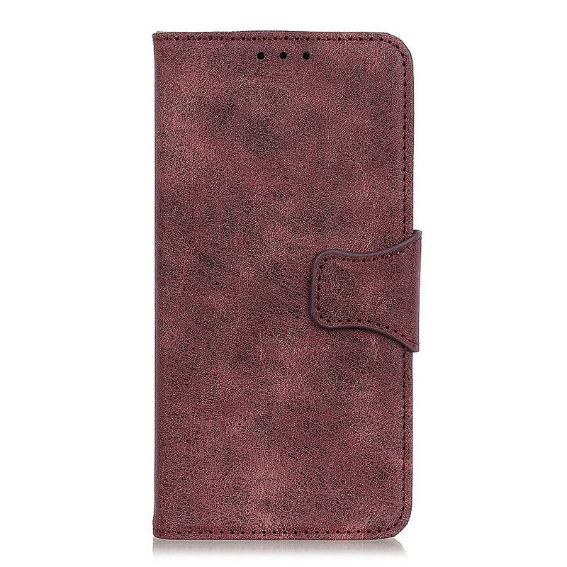 Custodia in pelle Samsung Galaxy S20 Folio Cover Patta Magnetica Vintage