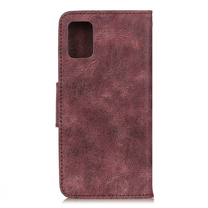 Custodia in pelle Samsung Galaxy S20 Folio Cover Patta Magnetica Vintage