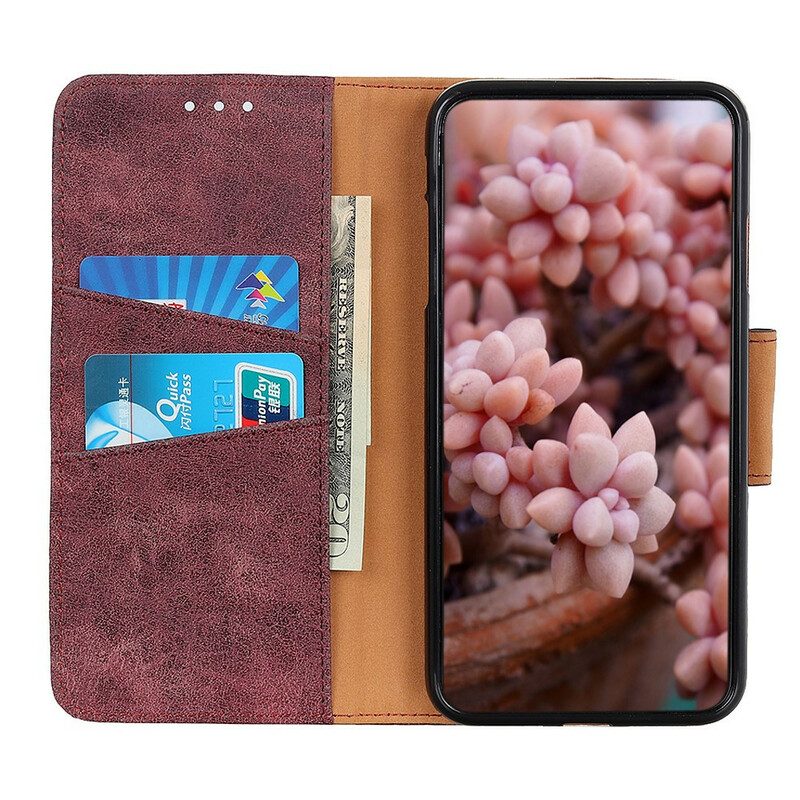 Custodia in pelle Samsung Galaxy S20 Folio Cover Patta Magnetica Vintage