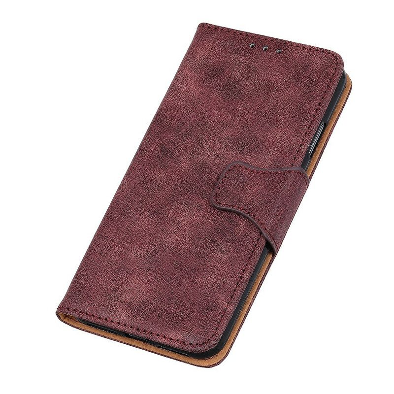 Custodia in pelle Samsung Galaxy S20 Folio Cover Patta Magnetica Vintage