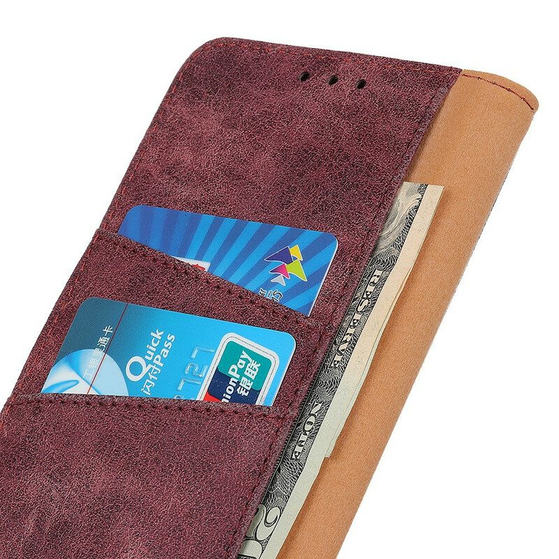 Custodia in pelle Samsung Galaxy S20 Folio Cover Patta Magnetica Vintage