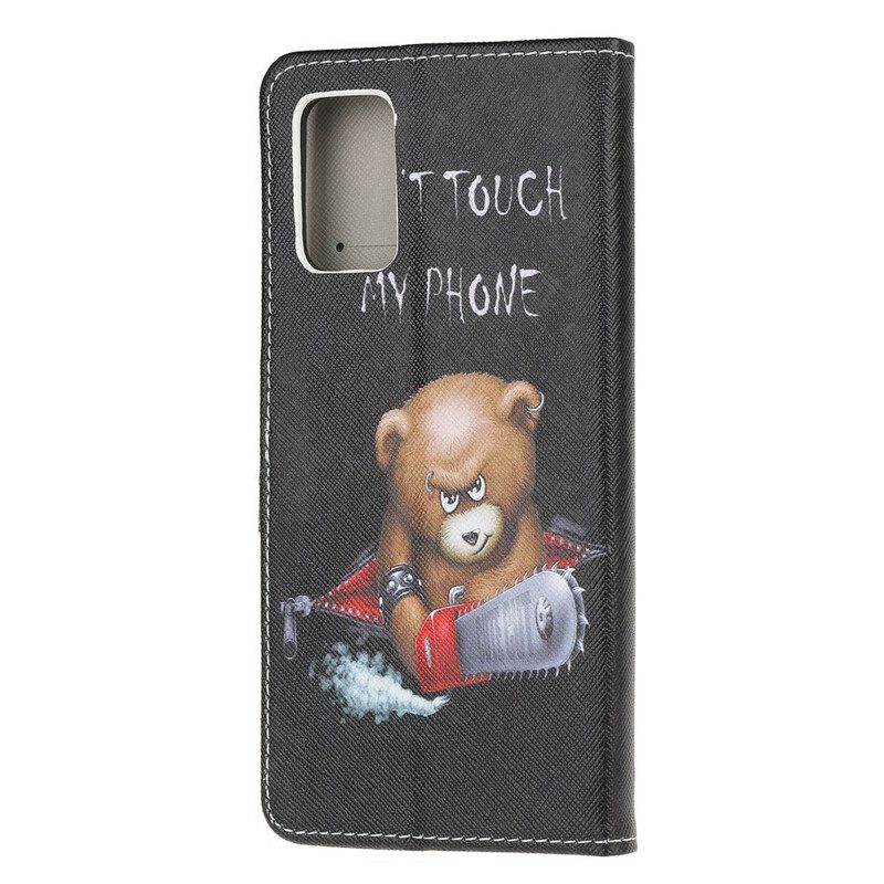 Custodia in pelle Samsung Galaxy S20 Orso Pericoloso