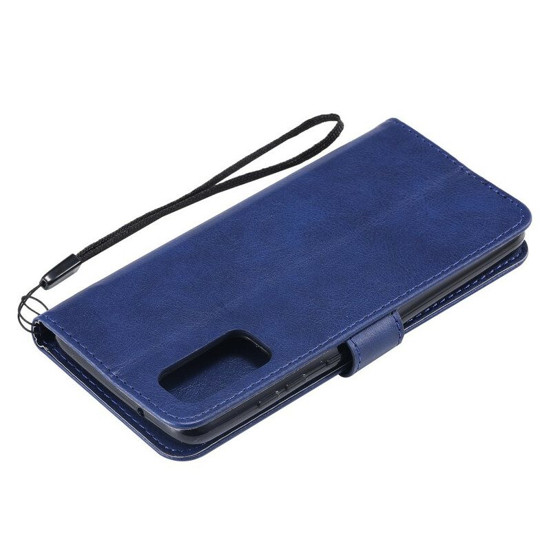 Folio Cover Samsung Galaxy S20 Cinturino Effetto Pelle