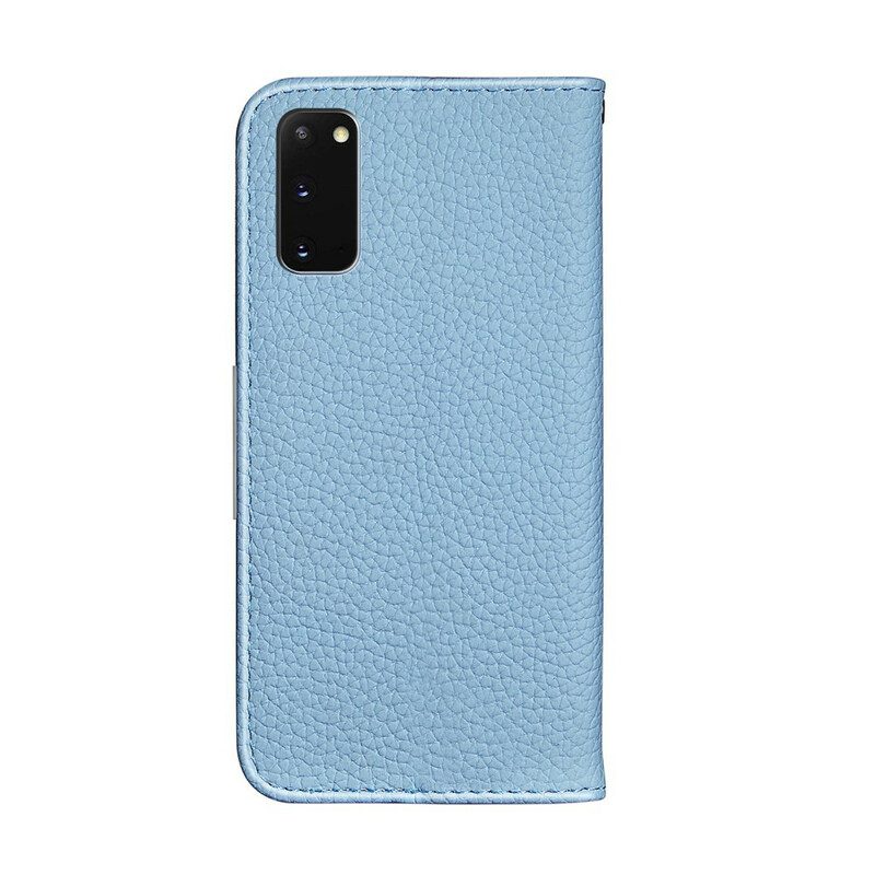 Folio Cover Samsung Galaxy S20 Custodia in pelle Ecopelle Litchi Ultra Chic