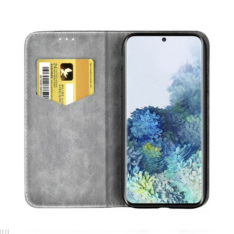 Folio Cover Samsung Galaxy S20 Custodia in pelle Effetto Pelle Bicolore