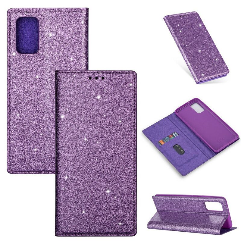 Folio Cover Samsung Galaxy S20 Custodia in pelle Stile Paillettes