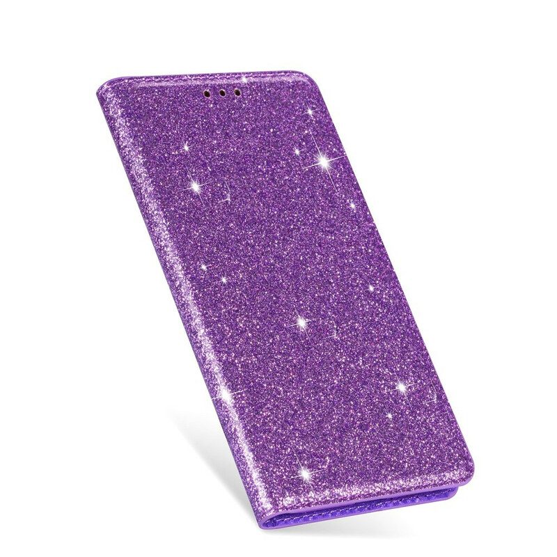 Folio Cover Samsung Galaxy S20 Custodia in pelle Stile Paillettes