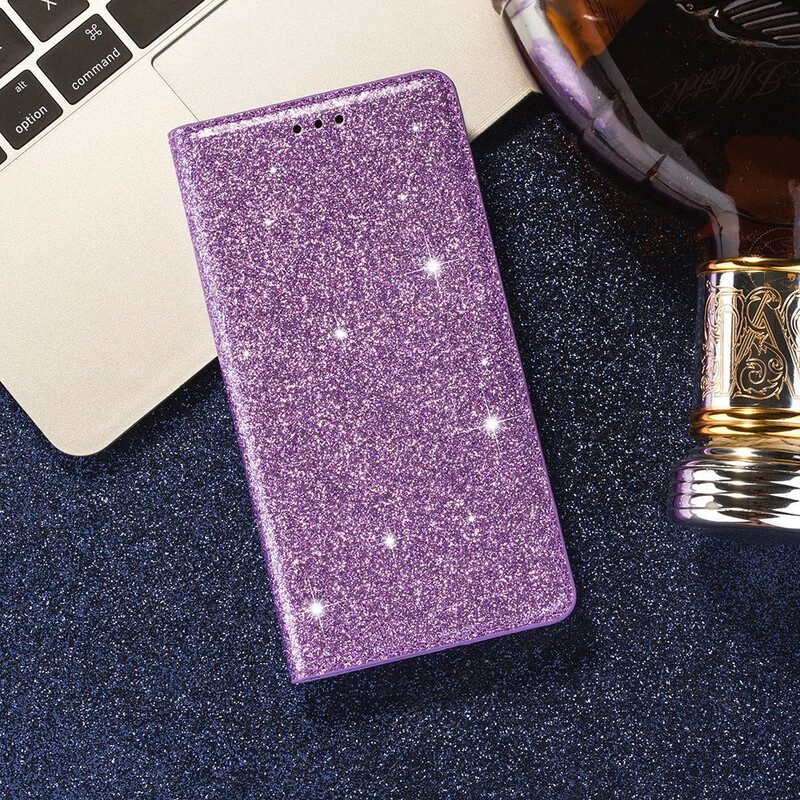 Folio Cover Samsung Galaxy S20 Custodia in pelle Stile Paillettes