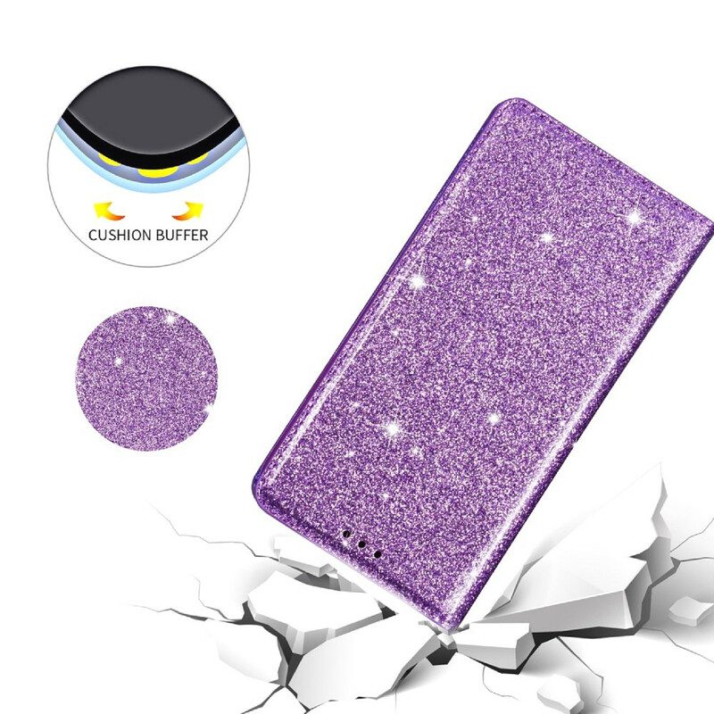 Folio Cover Samsung Galaxy S20 Custodia in pelle Stile Paillettes