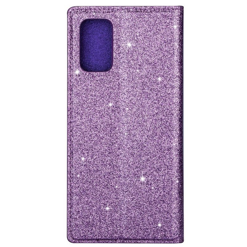 Folio Cover Samsung Galaxy S20 Custodia in pelle Stile Paillettes