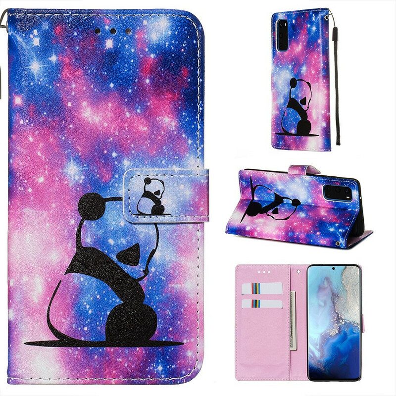 Folio Cover Samsung Galaxy S20 Galassia Panda