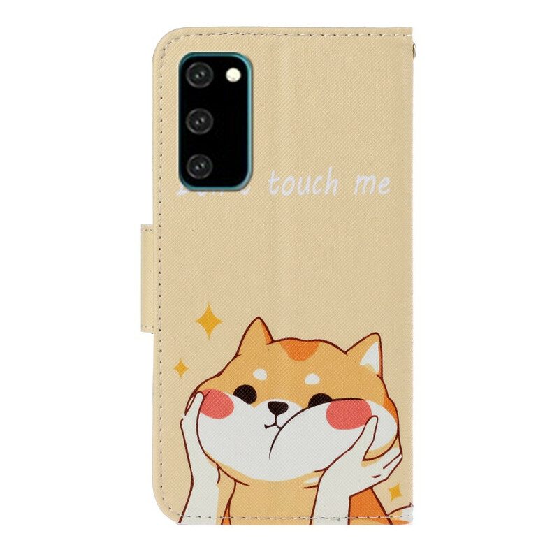 Folio Cover Samsung Galaxy S20 Gatto Non Toccarmi Con La Cinghia