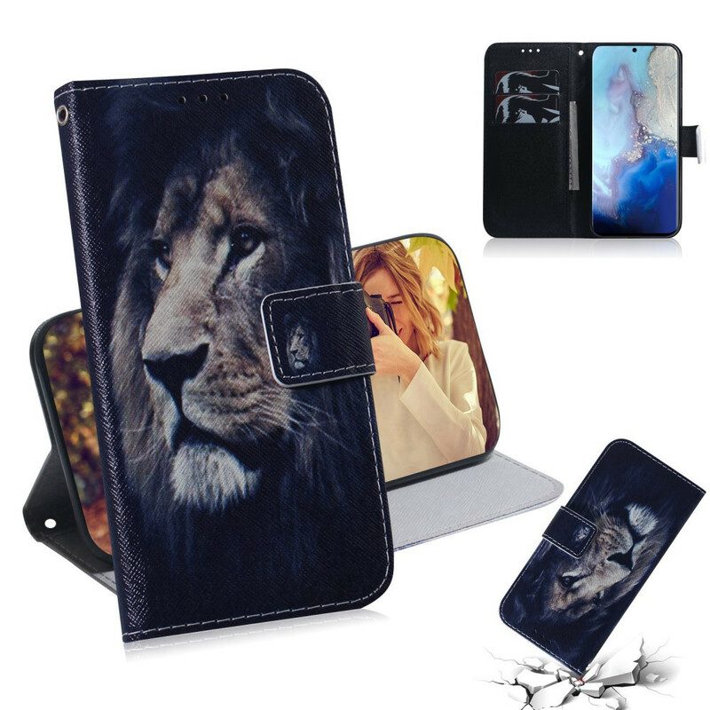 Folio Cover Samsung Galaxy S20 Leone Sognante