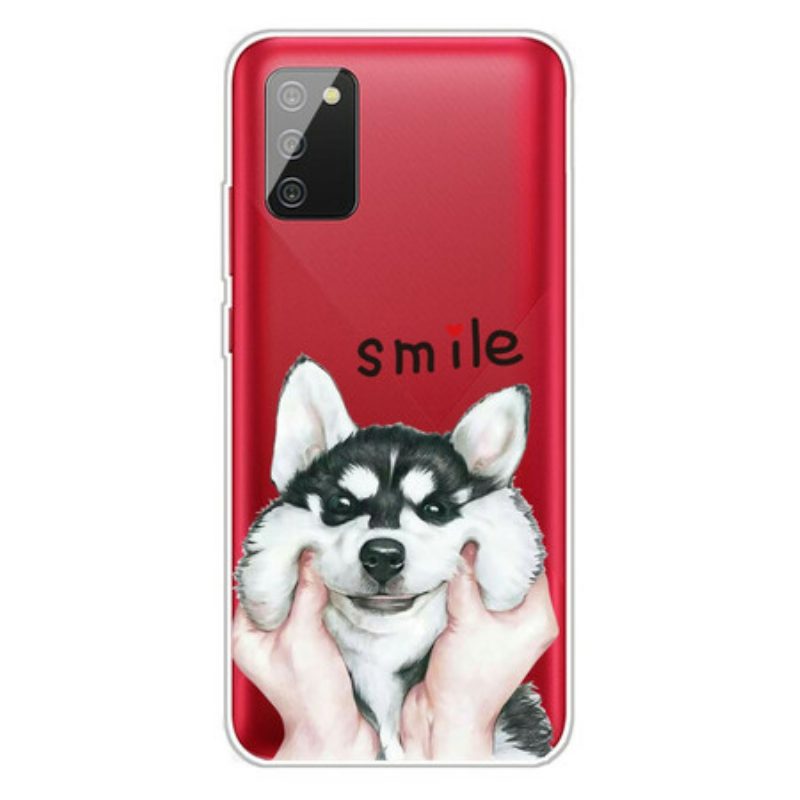 Cover Samsung Galaxy A02s Cane Sorridente