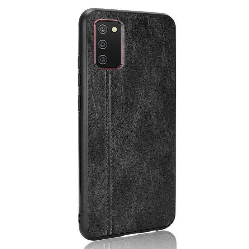 Cover Samsung Galaxy A02s Effetto Pelle Couture