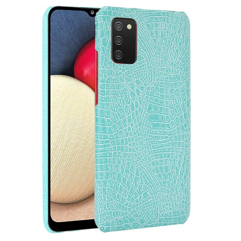 Cover Samsung Galaxy A02s Effetto Pelle Di Coccodrillo